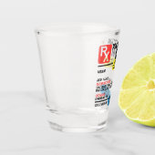 Funny Prescription Rum Shot Glas (Links)
