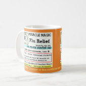 Funny Prescription RX Flu Medicine Kaffeetasse (Vorderseite Links)