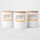 Funny Prescription Strength Food Label Lebensmitteletikett (Flaschen)