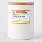 Funny Prescription Strength Food Label Lebensmitteletikett (Vorderseite)
