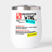 Funny Prescription Wein Personalisierter Name (Vorderseite)
