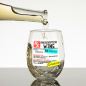 Funny Prescription Wein Personalisierter Name Weinglas Ohne Stiel