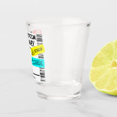 Funny Prescription Whiskey Benutzerdefinierte Warn Schnapsglas (Rechts)
