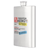 Funny Prescription Whiskey Flachmann (Links)