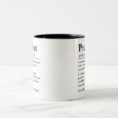 Funny President Definition Zweifarbige Tasse (Mittel)