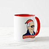 Funny President Joe Biden Weihnachtskaffee Tasse (VorderseiteRechts)