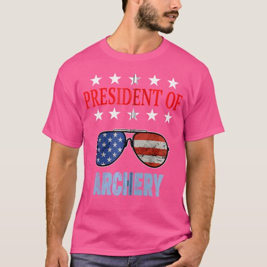 Funny President of Archery Phrase Archery Beginner T-Shirt (Vorderseite)