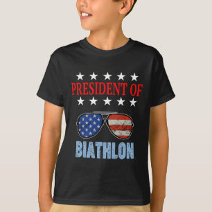 Funny President von Biathlon Phrase. Biathlon Begi T-Shirt