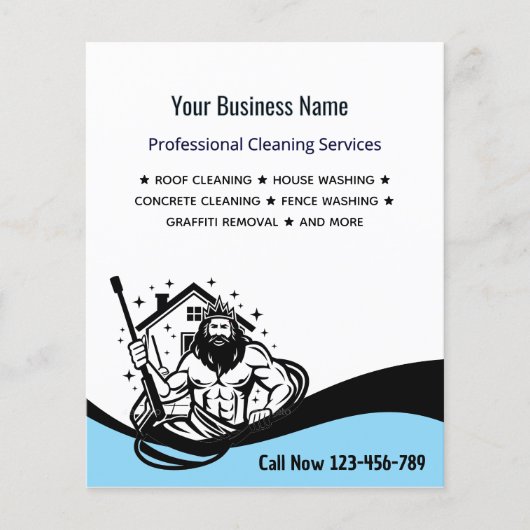 Funny Pressure Washing House Cleaning Flyer (Vorne)