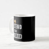 Funny Pretend I'm A Caveman Costume Halloween Easy Kaffeetasse (Vorderseite Links)