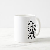 Funny Pretend I'm A Dalmatian Dog Lazy Halloween D Kaffeetasse (VorderseiteRechts)