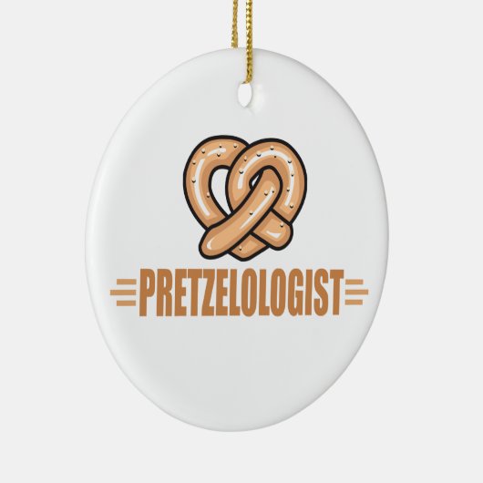 Funny Pretzel Lover Keramikornament (Rechts)