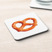 Funny Pretzel Salty Crunch 4Emanuel Getränkeuntersetzer (Linke Seite)