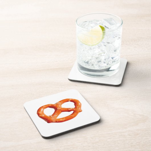 Funny Pretzel Salty Crunch 4Emanuel Getränkeuntersetzer (Rechte Seite)