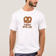 Funny Pretzel T - Shirt - Drehung in Joy