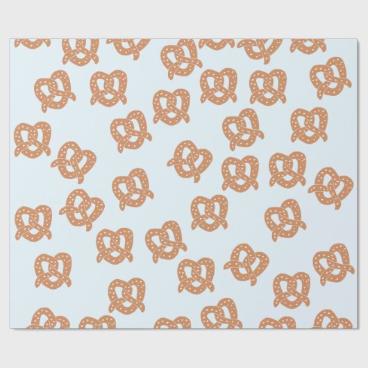Funny Pretzel Wrapping Paper Geschenkpapier (Flach)