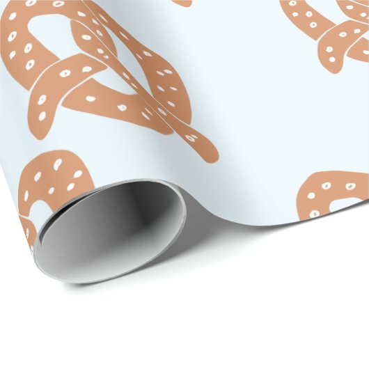 Funny Pretzel Wrapping Paper Geschenkpapier (Rolleneckpunkt)