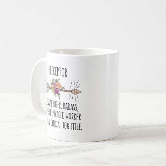 Funny Prezeptor Gift Idee Kaffeetasse (Vorderseite Links)