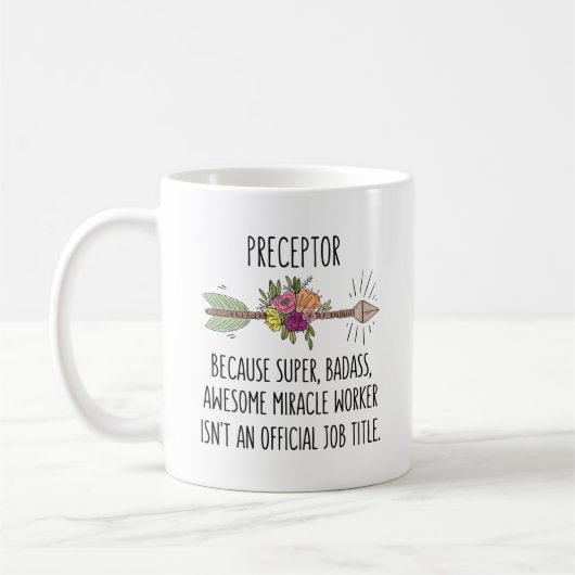 Funny Prezeptor Gift Idee Kaffeetasse (Links)