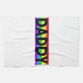 Funny Pride Daddy - Proud Gay Lesbian LGBT Geschen Geschirrtuch (Horizontal)