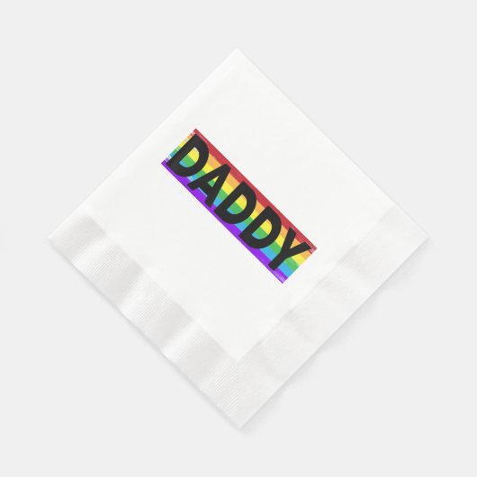 Funny Pride Daddy - Proud Gay Lesbian LGBT Geschen Serviette (Ecke)