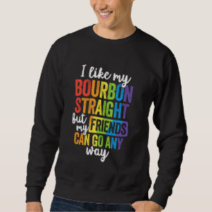 Funny Pride Shirt LGBT Ally Geschenk Bourbon Strai