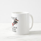 Funny Priest Geschenk AKA Ninja Demon Crusher Kaffeetasse (VorderseiteRechts)