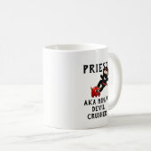 Funny Priest Geschenk AKA Ninja Devil Crusher Kaffeetasse (VorderseiteRechts)