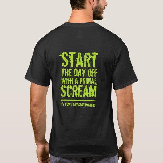 Funny Primal Scream Therapy T-Shirt (Rückseite)