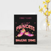 Funny Princess Bowling Shoes Bowlers Karte (Gelbe Blume)