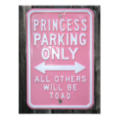 Funny Princess Parking Nur Schild (Vorne)