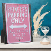 Funny Princess Parking Nur Schild Fotoplatte (Seite)