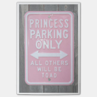 Funny Princess Parking Nur Schild Post-it Klebezettel
