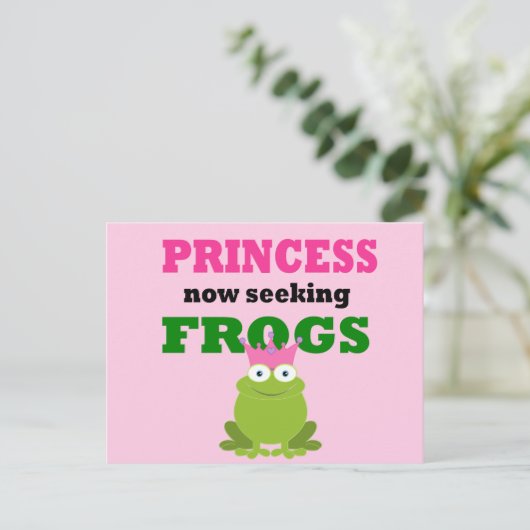 Funny Princess Postkarte (Stehend Vorderseite)