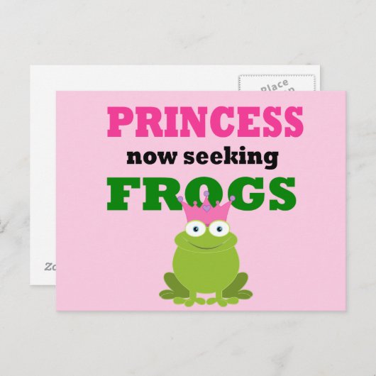 Funny Princess Postkarte (Vorne/Hinten)