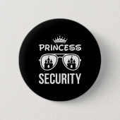 Funny Princess Security Design Castle Sungles Fami Button (Vorderseite)
