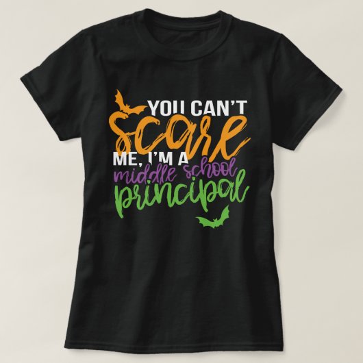 Funny Principal Halloween kannst du mich nicht mit T-Shirt (Design vorne)