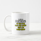 Funny Principal T - Shirt und Geschenke Kaffeetasse (Links)