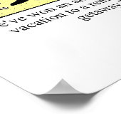 Funny Print für die Zuhause oder das Büro! Poster (Ecke)