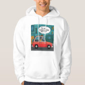 Funny Print | "Tipp, ich weiß, wo du wohnst!" Hoodie (Vorderseite)