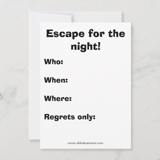 Funny Prison Block Party Einladungen (Rückseite)