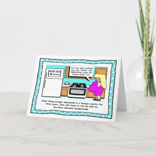 Funny Prison Cartoon Karte (Vorderseite)