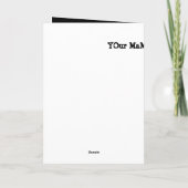 Funny Prison Grußkarte Karte (Rückseite)