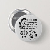 Funny Pro Choice Retro feministischer politischer  Button (Vorne & Hinten)