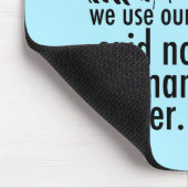 Funny Pro Choice Retro feministischer politischer  Mousepad (Ecke)