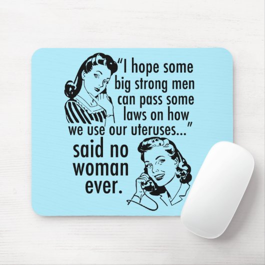 Funny Pro Choice Retro feministischer politischer  Mousepad (Mit Mouse)