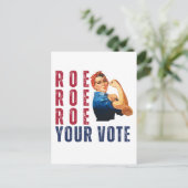 Funny Pro Choice Retro feministischer politischer Postkarte (Stehend Vorderseite)