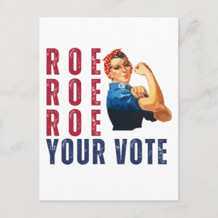 Funny Pro Choice Retro feministischer politischer Postkarte