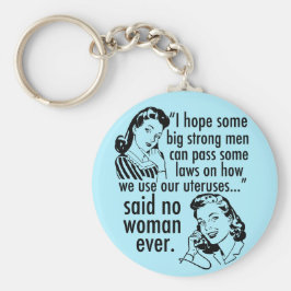 Funny Pro Choice Retro feministischer politischer  Schlüsselanhänger