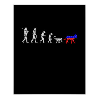 Funny Pro-Demokrat Anti-Republikanische Devolution Poster